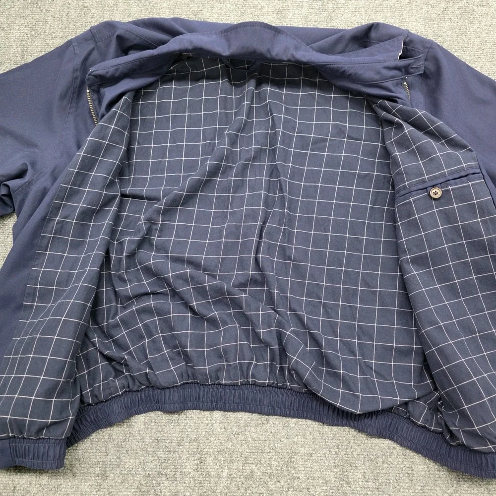 Vintage Polo Ralph Lauren Harrington Biswing Jacket Mens XL Navy Blue Lined Y2K